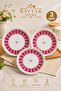Set of 3 Decorative Round Presentation Trays