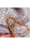 Fire Amber Beads with Cutting System, Ankle Length 5X8Mm, Rosary Yellow - 5