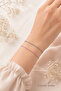 Set of 2 Pink Gray Macrame Rope Bracelets Adjustable Unisex Minimal Couple Bracelets - 2