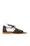 Brown Leather Women's Flat Sandals