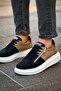 Mn601 - Luxury Suede Men's Shoes Black/Mink