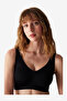 Women Invisibile Up Black Push Up Wireless Padded Bra - 2