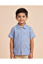 Boys Blue Cotton Linen Casual Shirt - 3