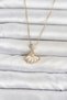 316L Steel Chain Gold Color Fan Model Women's Necklace