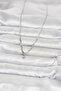 Brass Silver Color Drop Model Women's Necklace - 2
