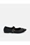 Women Black Textile Ballerinas