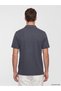 Vizyon New Season Indigo Polo Collar Men's T-Shirt - 5