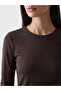 Lcw Everyday Brown Crew Neck Women's Bodysuit - 3