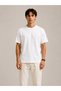 2-Pack Unisex White-White Oversize T-Shirt Set - Crew Neck Basic T-Shirt - 2