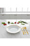 Larah by White & Gold Opalware Soup Plate 9 Inch - 2