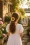 Yellow Color 8 cm Bagel Rubber Buckle with Sunflower Figure 1 Piece - 4