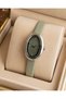 Women's Wristwatch Pastel Green Color Nubuck Leather Strap Casual and Stylish Combination Gift Boxed - 2