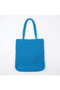 Hand Knitted Blue Beach and Daily Shoulder Bag H-42Cm W-37Cm D-15Cm - 2