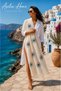 Evil Eye Patterned Muslin Peshtemal 100% Cotton Beach Towel Bohemian Beach Cover Quick Drying Summer Turkish Towel - 2