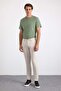 Beige Slim Casual Pants - 4