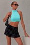 Halter Yaka Çift Kat Crop Top - 3