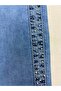 Plus Size Lycra Stoned Denim Women's Trousers - 4