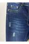 Plus Size Zippered Denim Women's Trousers - 3