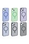 iPhone 14 Plus Case Magsafe Supported Camera Raised Silicone Matte Anti-Fingerprint - 6
