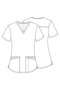 Ww665 Women's Scrubs Top – Imported, Modern Classic Fit, V-Neck, 3 Pockets, 2-Way Stretch Doctor/Nurse Uniform - 6