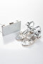 Stone Embellished Evening Dress Shoes and Bag Set