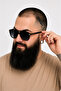 Rectangular Frame Uv Protected Black Men's Sunglasses - 2