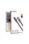 USB-C to Lightning Braided Cable with 27W Rated Power, 480Mbps Data Transfer, 1m Cable Length, Fast Charging & Data Transfer - Black - 3
