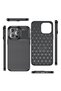 حافظة آيفون 15 برو ماكس من السيليكون بمظهر الكربون مع حماية فائقة للكاميرا - 4