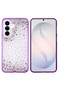 Galaxy S26 Case Camera Raised Silvery Drop Stone Silicone - 3