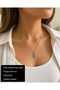 Orvena Oval Minimal Women's Necklace 316L Stainless Steel Modern Elegant Gift Necklace