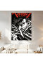 Guts – Berserk Wall Covering Wall Tapestry First Quality Satin Fabric Poster - 2