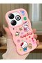 Infinix Smart 8 Compatible Case Camera Protector Pink Silicone Couple Phone Case Kitty Pattern