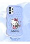 Samsung Galaxy A33 5g Compatible Case Camera Protector Blue Silicone Couple Phone Case Kitty Pattern - 2