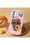 Samsung Galaxy S20 Fe Compatible Case with Camera Protection Pink Silicone Couple Phone Case with Kitty Pattern - 2