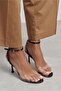 Vesper Leopard Satin Transparent Front Thin Heeled Women's Shoes - 3