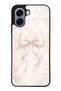 Oppo A6T Glossy Phone Case with Blush Pearl Bow Design