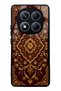 Xiaomi Redmi Note 14 Pro 5g Burgundy Ottoman Gold Design Glossy Phone Case