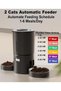 Automatic Cat Feeder - 4.2L, Dual Bowl Cat Food Dispenser With 2-WAY Audio, App Control, WiFi 2.4G | Smart Pet Feeder for Cats, Dogs and Small Pets Indoor | Timed Feeding, Portion Control - 2