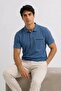 Men's Premium Indigo Polo Collar T-Shirt with Pockets - 4