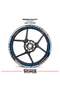Honda pcx wheel rim strip and inner rim 16 letter sticker decal model pcx compatible accessory sticker