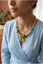 Handmade Special Design Necklace with Colorful Evil Eye Beads and Tassel Detail - 3