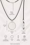 Women's Leather Cord Epoxy Starfish Pendant Necklace with Natural Flower Detail Round Design - 3
