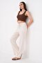 Women's Slit Detailed Linen Trousers 260679 - - 2