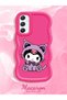 Samsung Galaxy A34 5g Compatible Case with Camera Protection Red Silicone Couple Phone Case Kuromi Pattern - 2