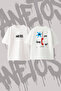 Doja Cat Agora Hills Design Back Printed Cotton White Oversize T-Shirt