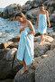 La Notte Summer Anchor 100% Cotton Beach Towel Light Blue 70X140 - 4