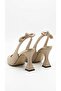 Royele Women's Heeled Shoes Goblet Heel Bowknot Pointed Toe Slingback Open Back Classic Office Stylish - 2