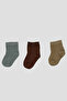 Newborn Unisex Premium Cotton Booties Socks Set - 3