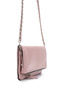 Folding Cover Chain Portfolio Women's Crossbody Bag Hamah Powder - 5