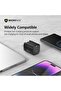 شاحن حائط سريع MWC-135 بقوة 35 واط مع منفذ USB-C وقابس عالمي قابل للطي، أسود اللون - 6